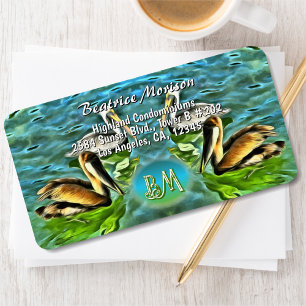Mismaloya Pelicans 0329 Anschrift Adressaufkleber