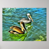 Mismaloya Pelicans 0329 Art Print Poster (Vorne)