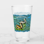 Mismaloya Pelicans 0329 Bier Glas (Vorderseite)