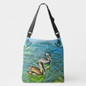 Mismaloya Pelicans 0329 Cross Body Bag Tragetaschen Mit Langen Trägern (Vorderseite)