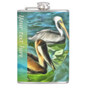 Mismaloya Pelicans 0329 Flachmann (Vorderseite)