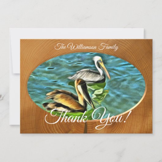 Mismaloya Pelicans Vielen Dank 0329 Card Dankeskarte (Vorderseite)