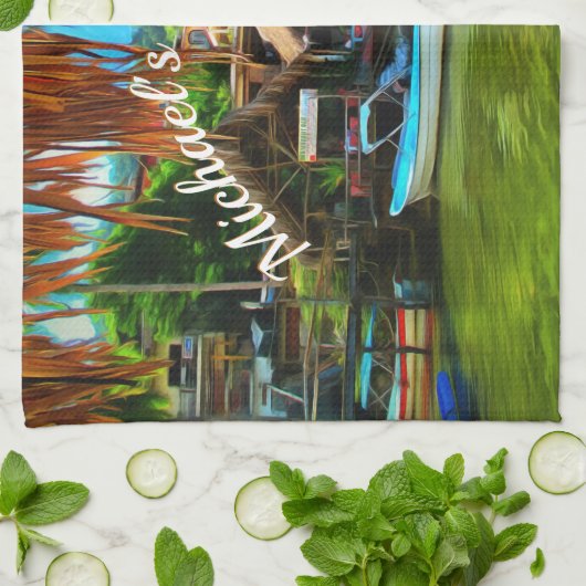 Mismaloya River 0331 Geschirrtuch (Gefaltet)