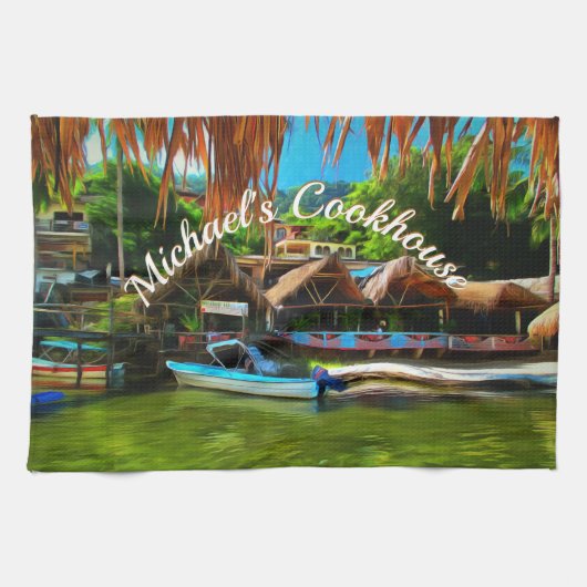 Mismaloya River 0331 Geschirrtuch (Horizontal)