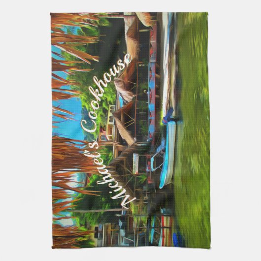 Mismaloya River 0331 Geschirrtuch (Vertikal)