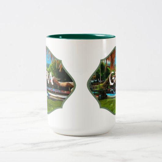 Mismaloya River 0331 Zweifarbige Tasse (Mittel)