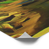 Mismaloya River Fishing Boats 0344 Art Print Poster (Ecke)