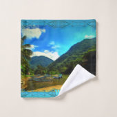 Mismaloya River Fishing Boats 0344 Badhandtuch Set (Waschlappen)