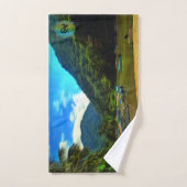 Mismaloya River Fishing Boats 0344 Badhandtuch Set (Handtuch)