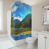 Mismaloya River Fishing Boats 0344 Duschvorhang (Beispiel)