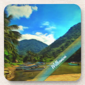 Mismaloya River Fishing Boats 0344 Getränkeuntersetzer (Vorderseite)