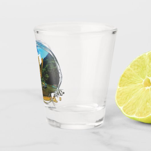 Mismaloya River Fishing Boats 0344 Schnapsglas (Rechts)