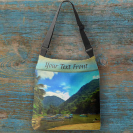 Mismaloya River Fishing Boats 0344 Tragetaschen Mit Langen Trägern