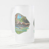 Mismaloya River Wappen 0331 Mattglas Bierglas (Vorderseite Links)