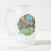 Mismaloya River Wappen 0331 Mattglas Bierglas (Links)