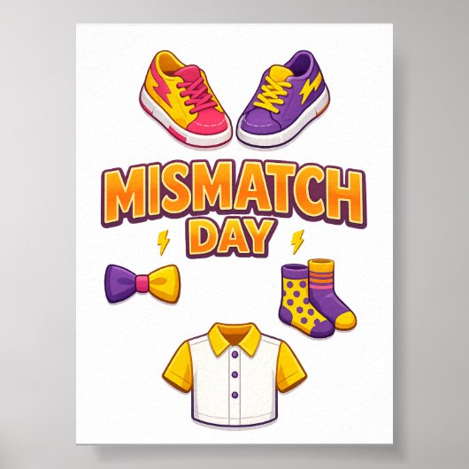 Mismatch Day Ausdruckbares Poster Digitaler Downlo (Vorne)