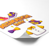 Mismatch Day Ausdruckbares Poster Digitaler Downlo (Ecke)