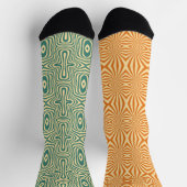 Mismatch Pattern 80er Psychedelic Socken (Oben)
