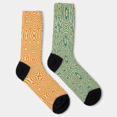 Mismatch Pattern 80er Psychedelic Socken (Rechts)