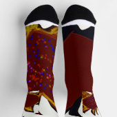 Mismatched Hearts Aflame Crew Socks Socken (Oben)