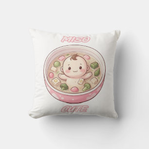 Miso Cute Baby Druck   Whimsische Kinderzimmer Kun Kissen