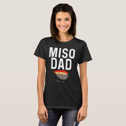 Miso Designs für Vater Männer Japanischer Miso Sou T-Shirt (Vorne ganz)