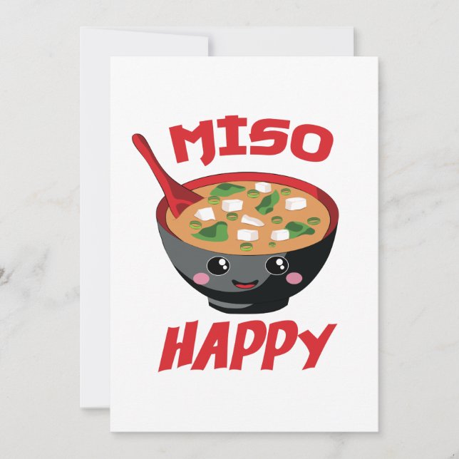 Miso Happy Funny Food Kawaii (Vorderseite)