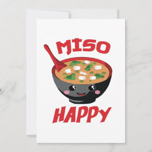 Miso Happy Funny Food Kawaii