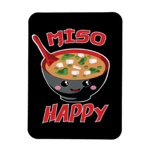 Miso Happy Funny Food Kawaii Magnet