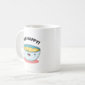 Miso Happy Funny Soup Pun Kaffeetasse (Vorderseite Links)