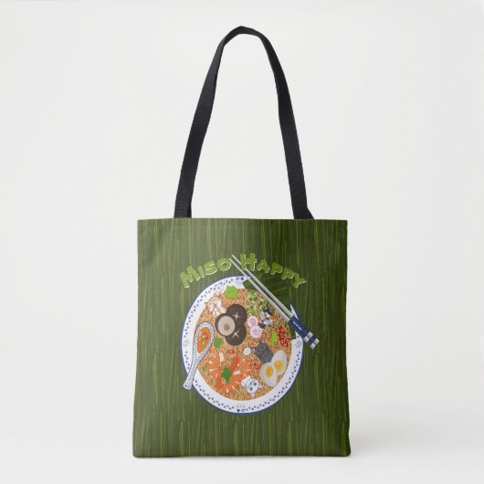 Miso Happy - Kawaii Ramen Cats Tasche (Vorderseite)
