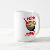 Miso Hungry Funny Food Kawaii Kaffeetasse (VorderseiteRechts)