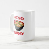 Miso Hungry Funny Food Kawaii Kaffeetasse (Vorderseite Links)