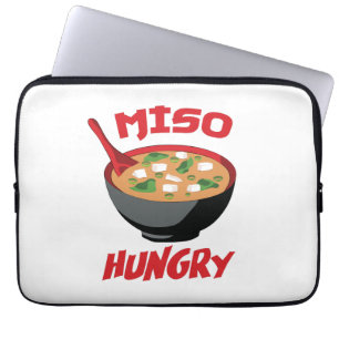 Miso Hungry Funny Food Kawaii Laptopschutzhülle