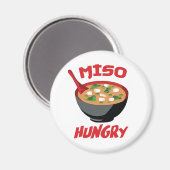 Miso Hungry Funny Food Kawaii Magnet (Vorderseite/Rückseite)