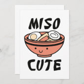 Miso Niedlich Dankeskarte (Vorne/Hinten)