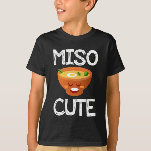 Miso-niedliche Sushi-Suppe Kawaii T-Shirt (Vorderseite)