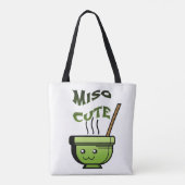 Miso Niedlicher Veganer Spaß Tasche (Rückseite)