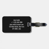 Miso Ramen Retro Pixel Art Gepäckanhänger (Rückseite horizontal)