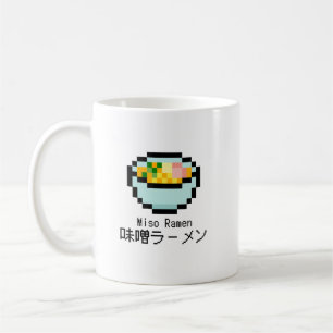 Miso Ramen Retro Pixel Art Kaffeetasse