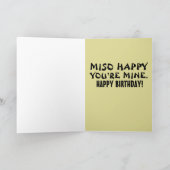 MISO SOUP GLÜCKLICH BIRTHDAY FUNNY ROMANTIC CARD KARTE (Innenseite)