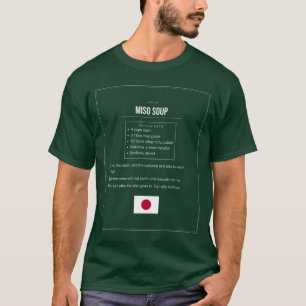 Miso-Suppe Rezept T-Shirt Japanisches Grundnahru