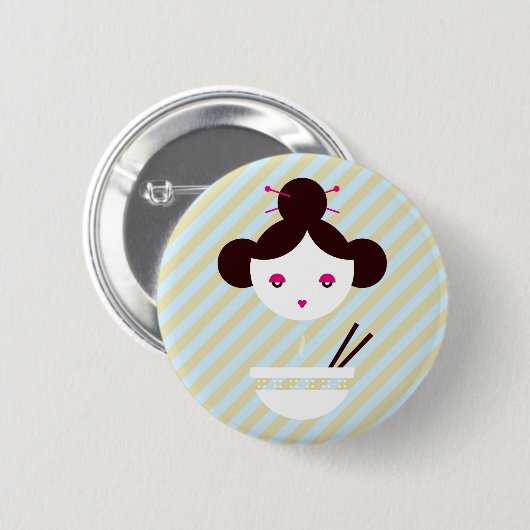 Misomädchen Button (Vorne & Hinten)