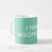 Misophonia Tasse 2 - aquamarin (Vorderseite Links)