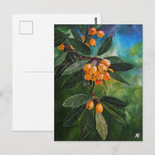 Mispeln im April Frühling Gemälde von Alfred Fox Postkarte