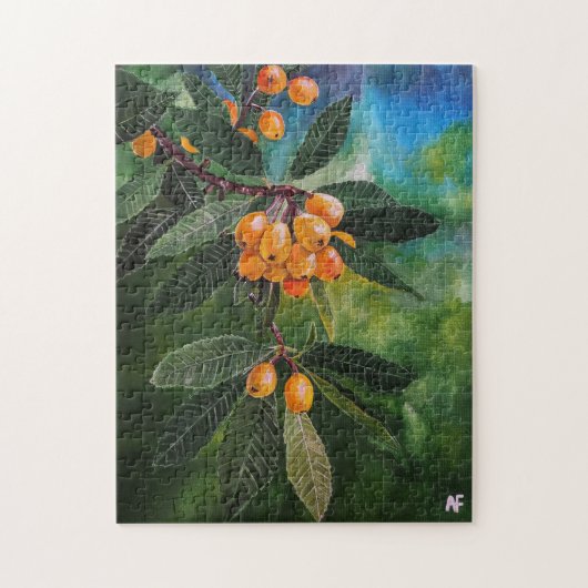 Mispeln im April Frühling Gemälde von Alfred Fox Puzzle (Vertikal)