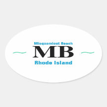 MISQUAMICUT BEACH-Aufkleber (4)
