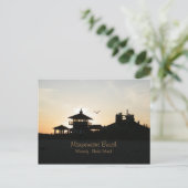 Misquamicut Beach Postkarte (Stehend Vorderseite)