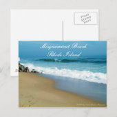 Misquamicut Beach Rhode Island Postcard Postkarte (Vorne/Hinten)