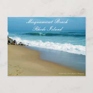 Misquamicut Beach Rhode Island Postcard Postkarte